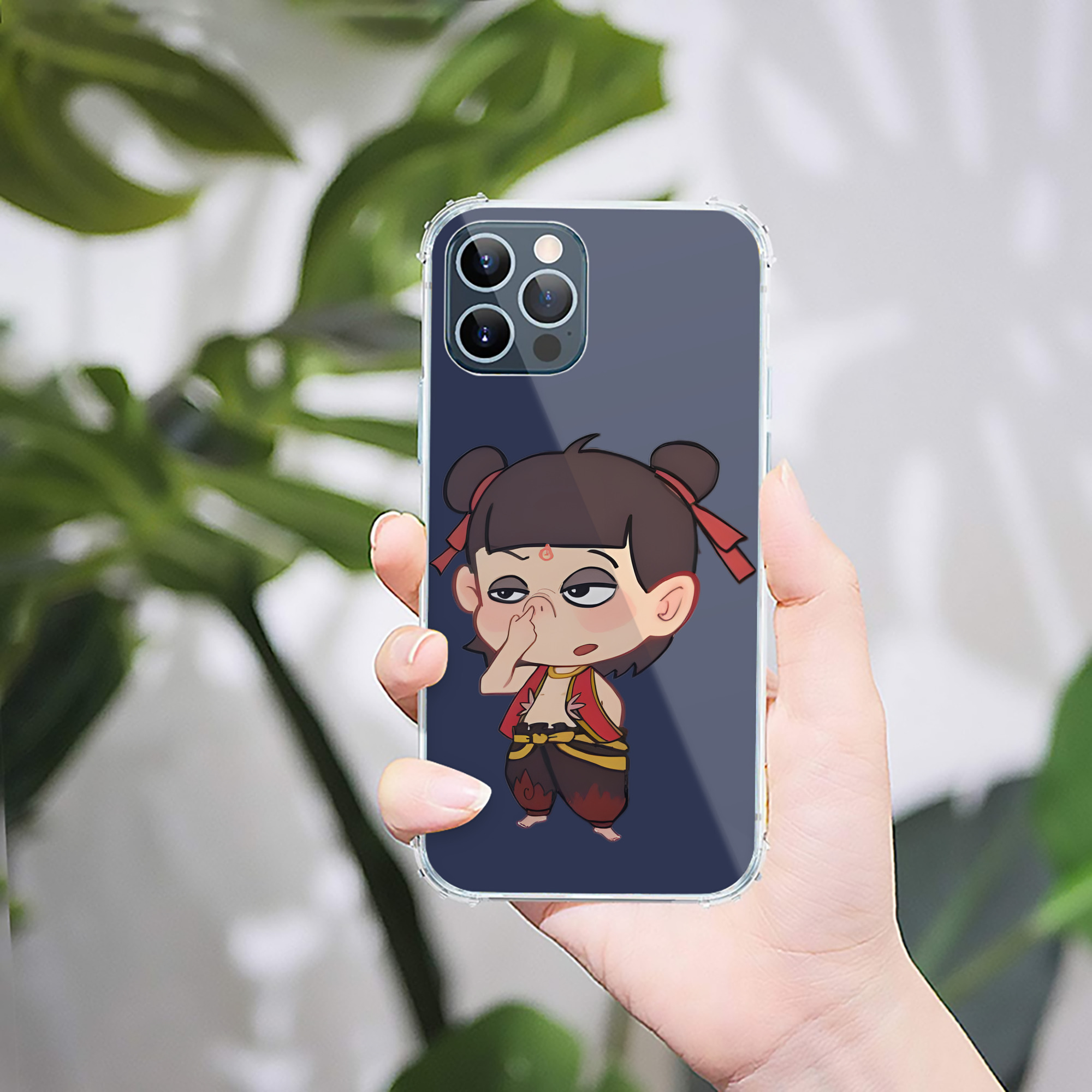 （画像用） Ne Zha 2 ナタ 魔童の大暴れ 【iPhone 12シリーズ対応】透明スマホケース（クリアソフトケース）